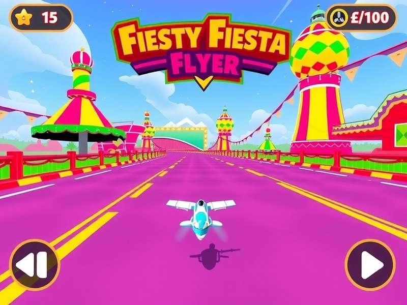 Festive Fiesta Flyer game modes selection screen